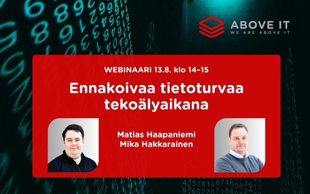 Webinaari: Ennakoivaa tietoturvaa tekoälyaikana